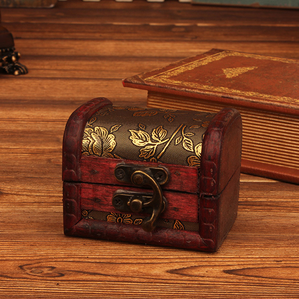 Wood Woodworking - Chinese Style Vintage Wooden Jewelry Box
