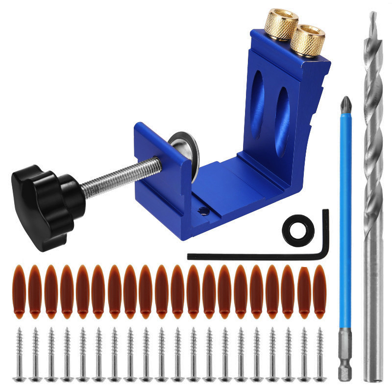 47Pcs Pocket Hole Jig Kit 15 D - огляд і ціна Woodworking Hacks
