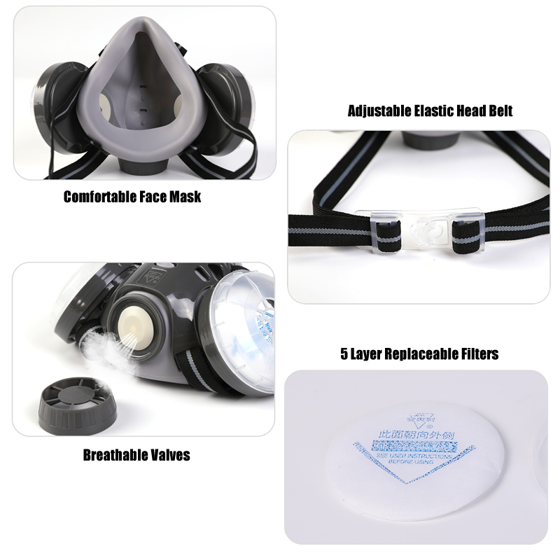 New Anti Dust Mask Full Face R - огляд і ціна Woodworking Respirator