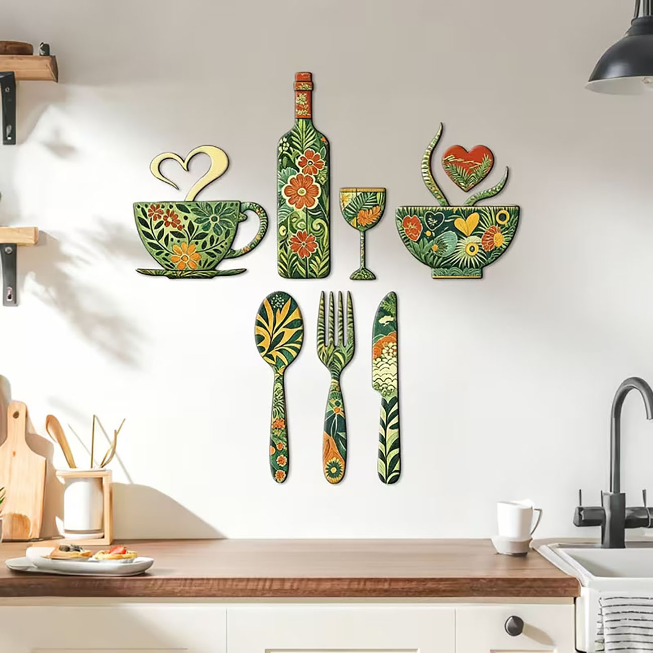 7Pcs Green Floral Kitchen Uten - огляд і ціна Xfasten Woodworking Double Sided Tape