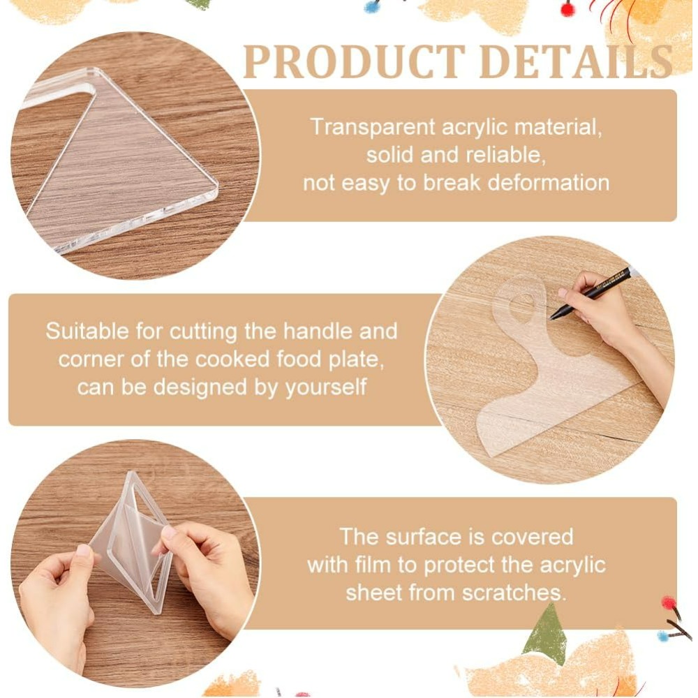 7Pcs Charcuterie Template Acry - огляд і ціна Woodworking Hardware