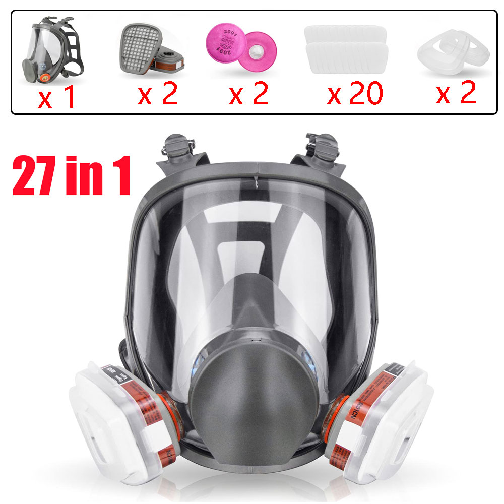 6800 Gas Mask Full Face Large  - огляд і ціна Woodworking Respirator