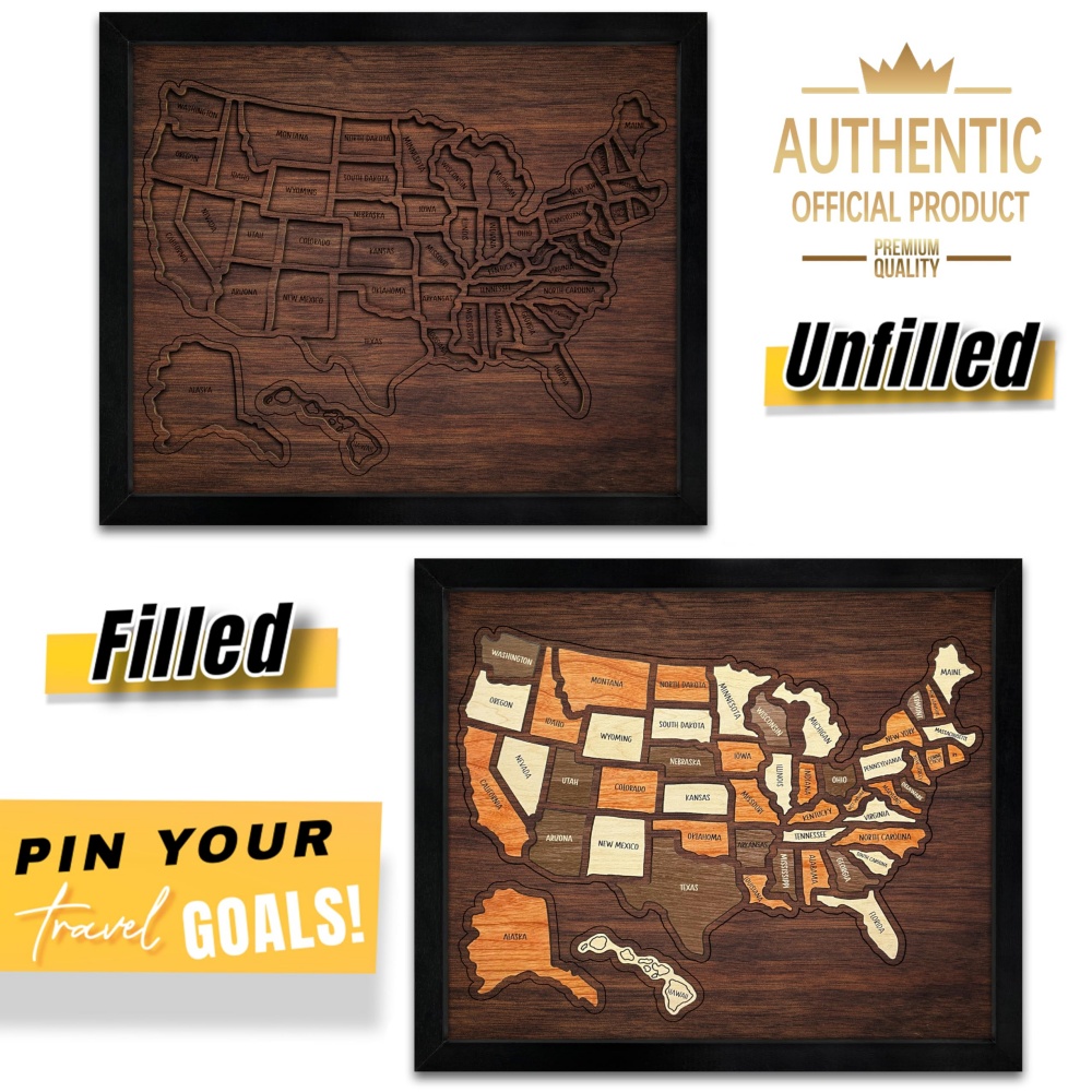 Customizable Wooden USA Travel - огляд і ціна Woodworking Usa