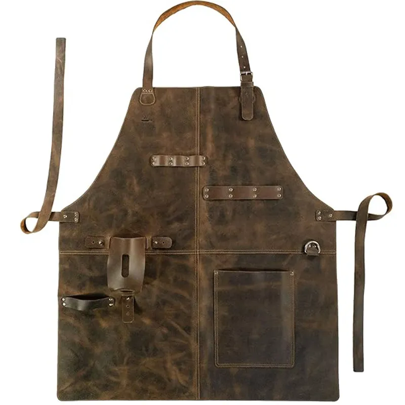 Retro PU Leather Apron Unisex  - огляд і ціна Woodworking Artisans