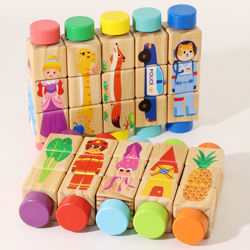 1pcs Baby Wooden Rotating Anim - огляд і ціна Woodworking For Kids