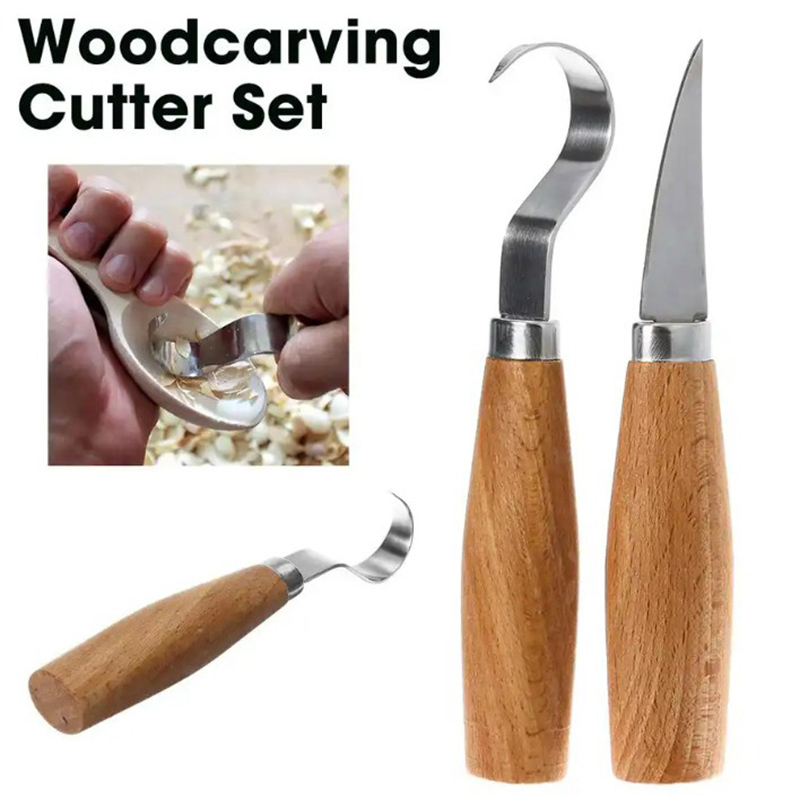 Wood Carving Knife Chisel Hook - огляд і ціна Woodworking Knife