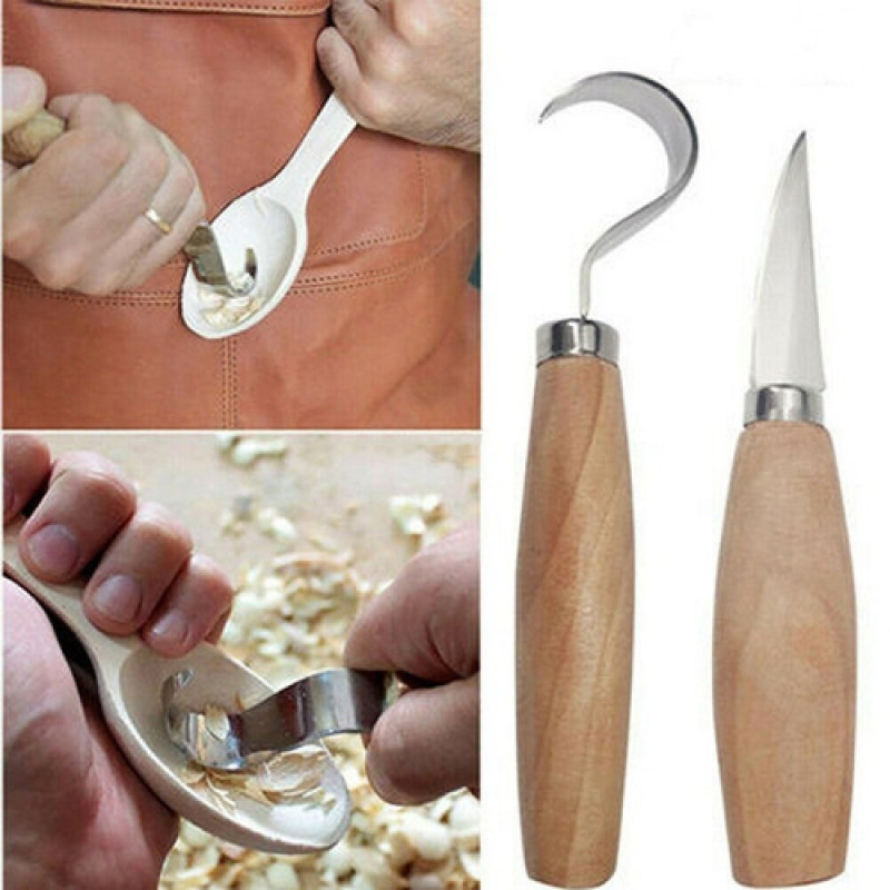 Wood Carving Knife Chisel Hook - огляд і ціна Woodworking Knife