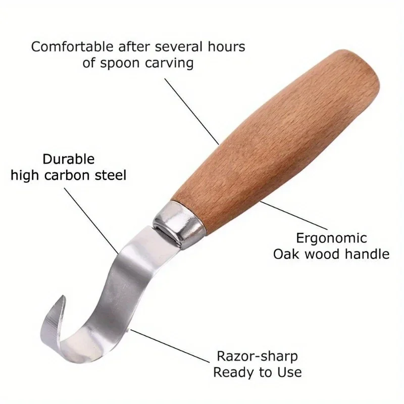 Wood Carving Knife Chisel Hook - огляд і ціна Woodworking Knife