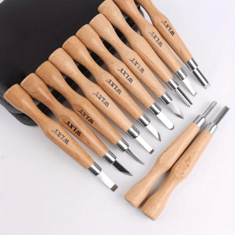 Set Of 12 Professional Wooden  - огляд і ціна Woodworking Knife