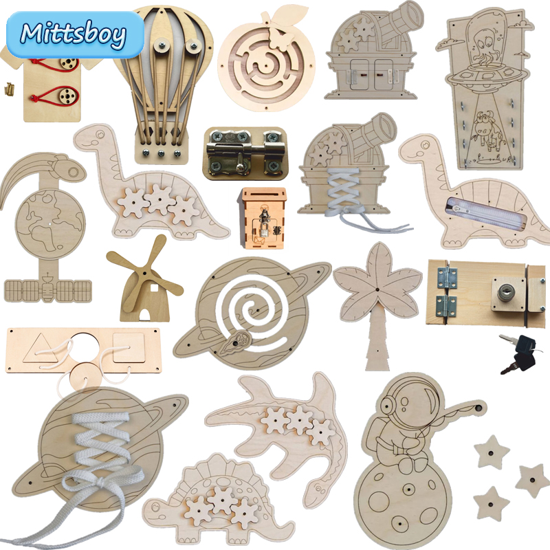 Montessori Busy Board Accessor - огляд і ціна Woodworking Usa