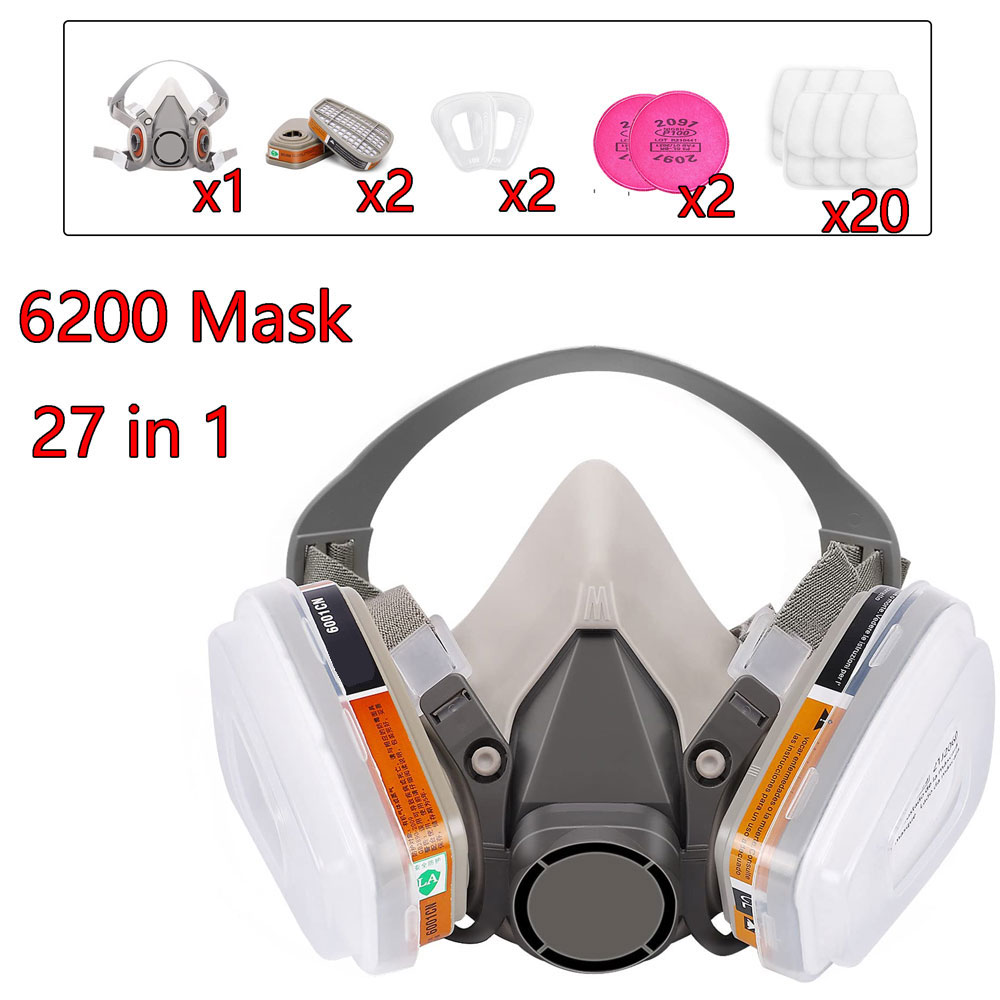 Gas Mask 6200 Set Vehicle Pain - огляд і ціна Woodworking Respirator