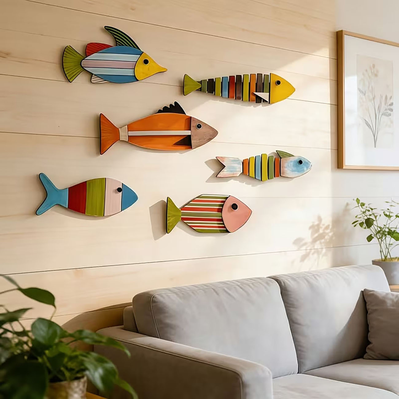 6PCS Colorful Wooden Fish Wall - огляд і ціна Xfasten Woodworking Double Sided Tape