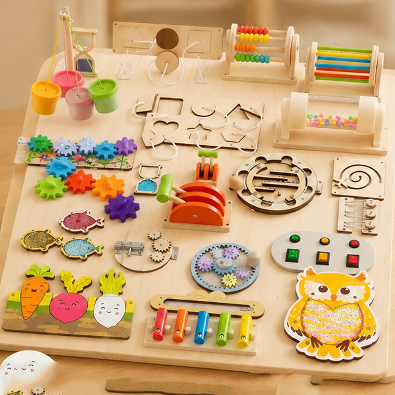 Premium Montessori Busy Board  - огляд і ціна Woodworking Usa