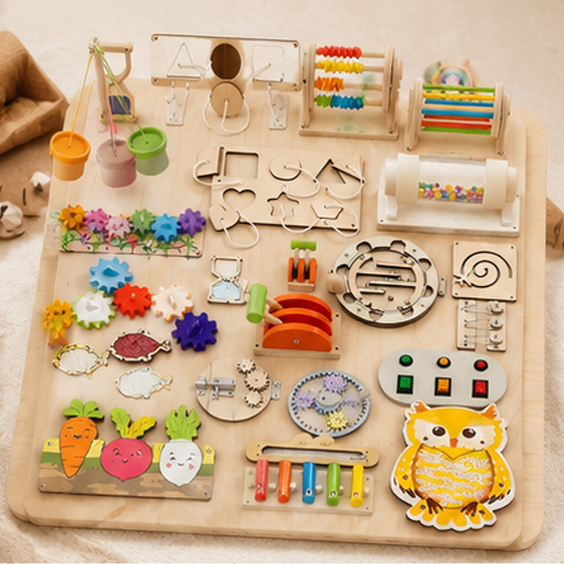 Premium Montessori Busy Board  - огляд і ціна Woodworking Usa