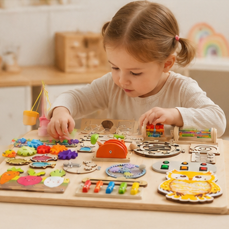 Premium Montessori Busy Board  - огляд і ціна Woodworking Usa